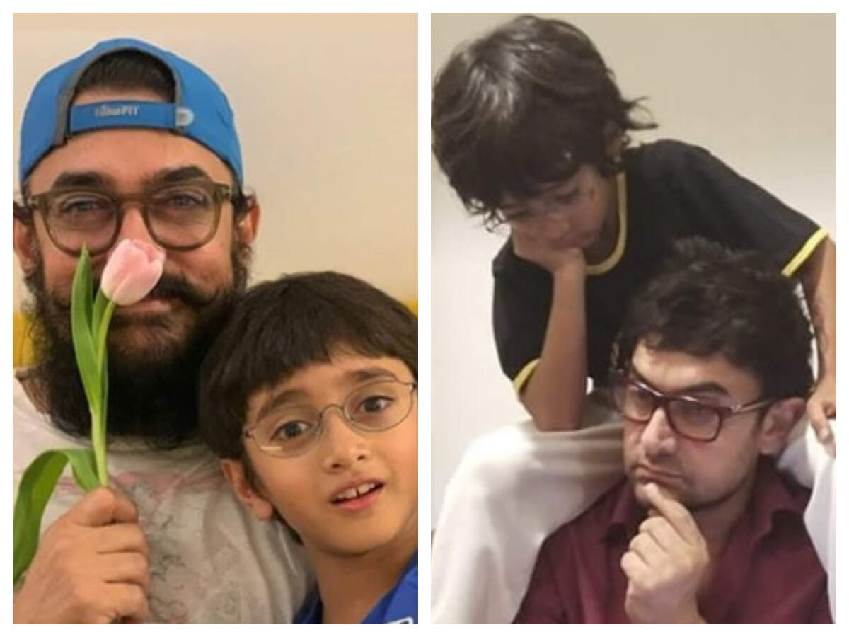 Aamir Khan’s adorable moments with son Azad is pure father-son goals