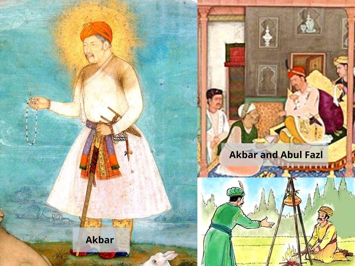 Akbar and Abul Fazl