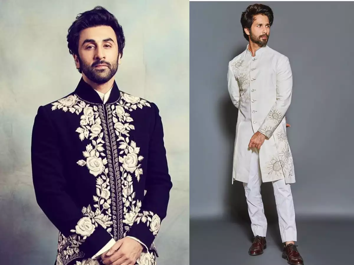 ranveer singh black sherwani