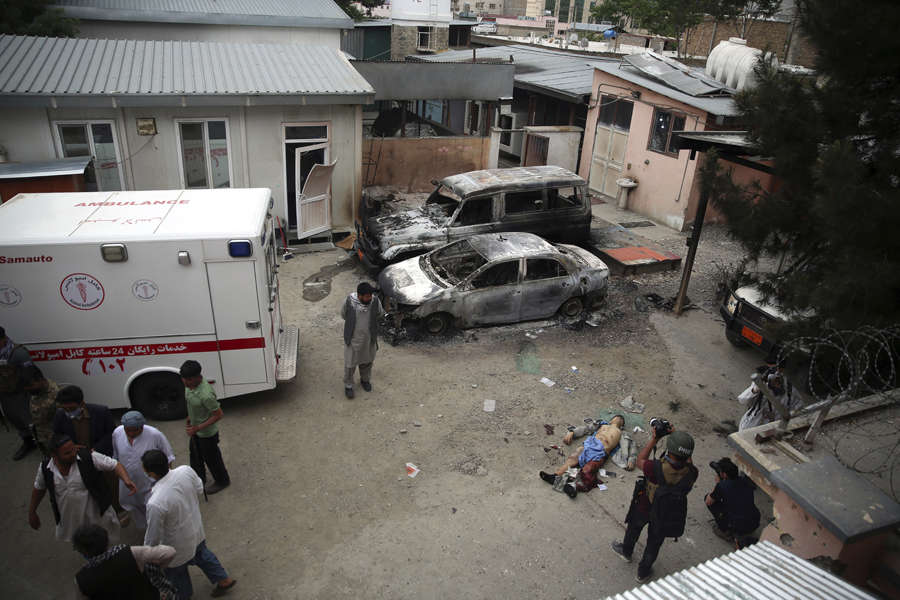 In pics: At least 16 killed as gunmen attack hospital in Kabul