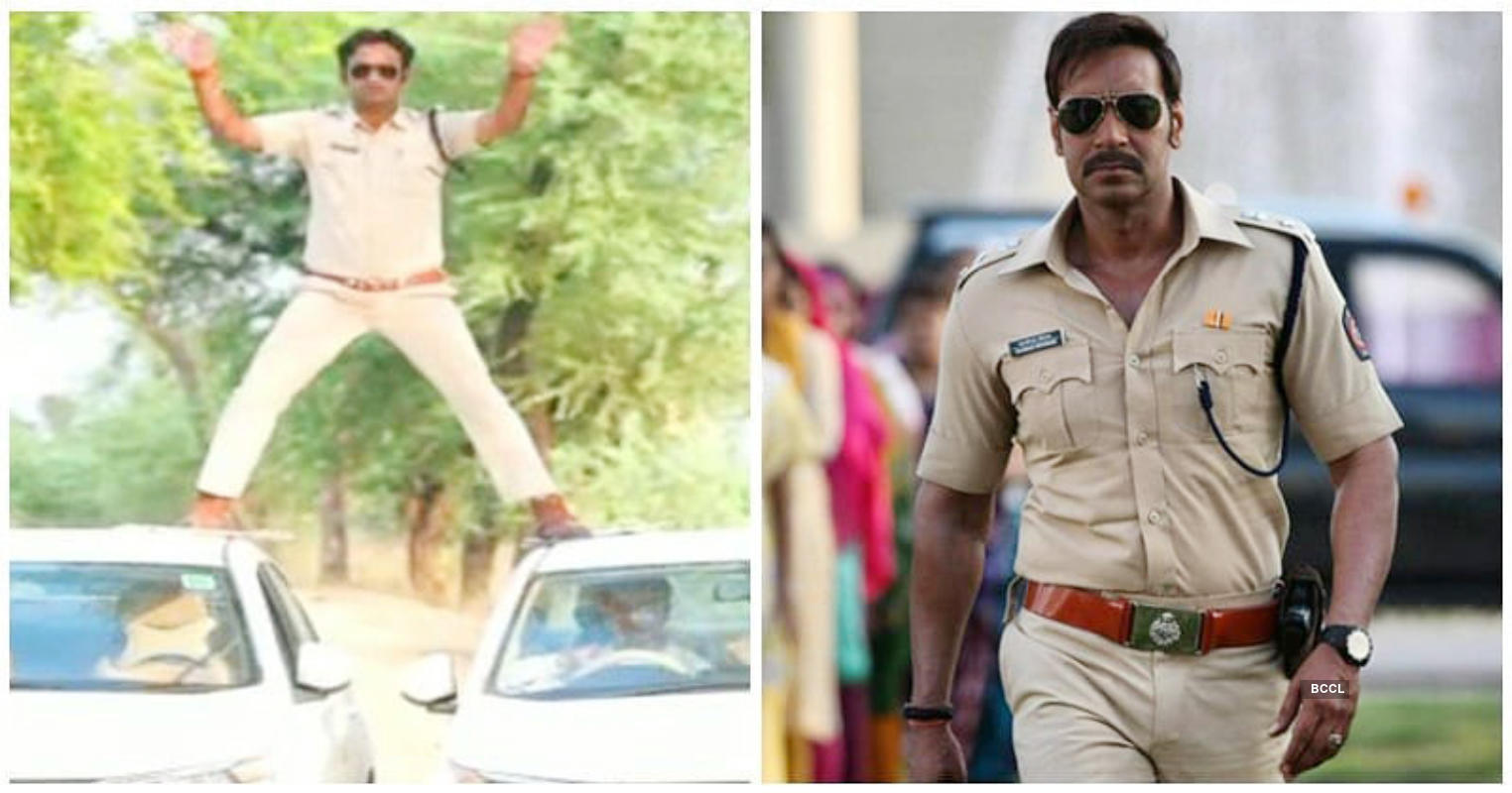 MP cop fined Rs 5,000 after his video imitating Ajay Devgn's stunt goes viral