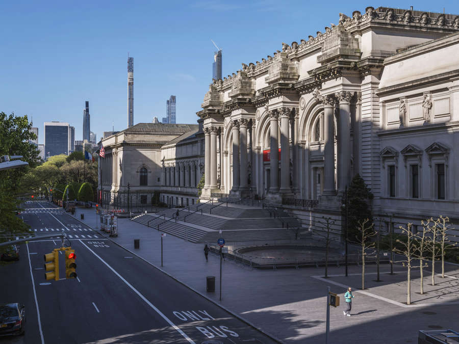 Empty streets of New York City