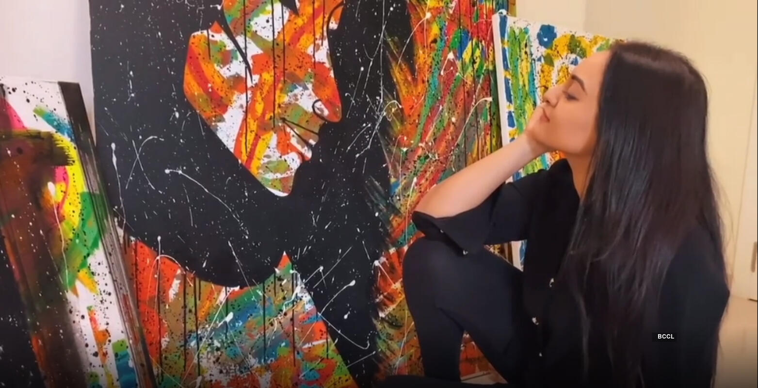 Covid-19 outbreak: Sonakshi Sinha auctions her artwork to raise fund for daily wage workers