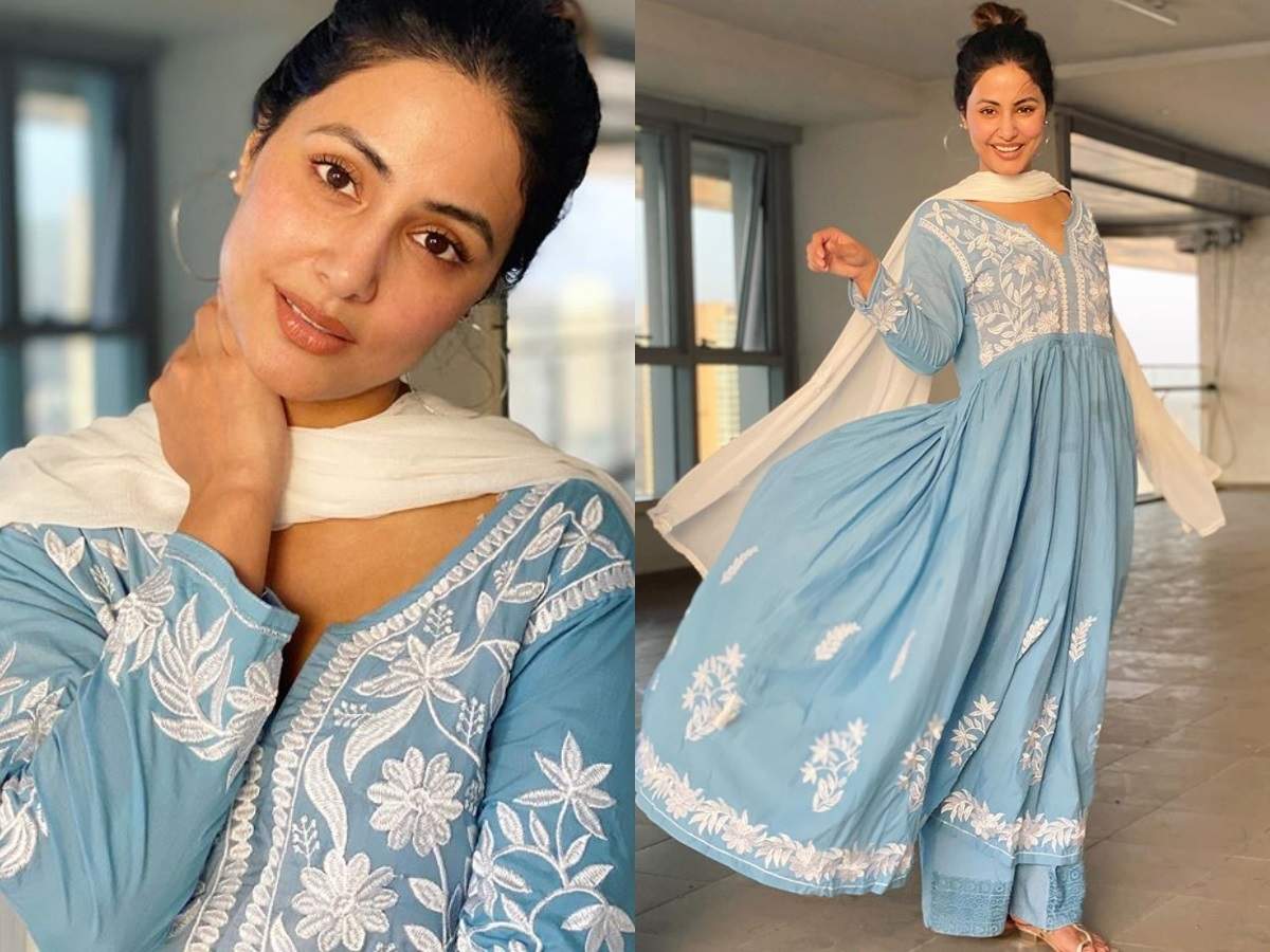 Pics Hina Khan Goes Traditional During Ramzan Looks Radiant In Ethnic