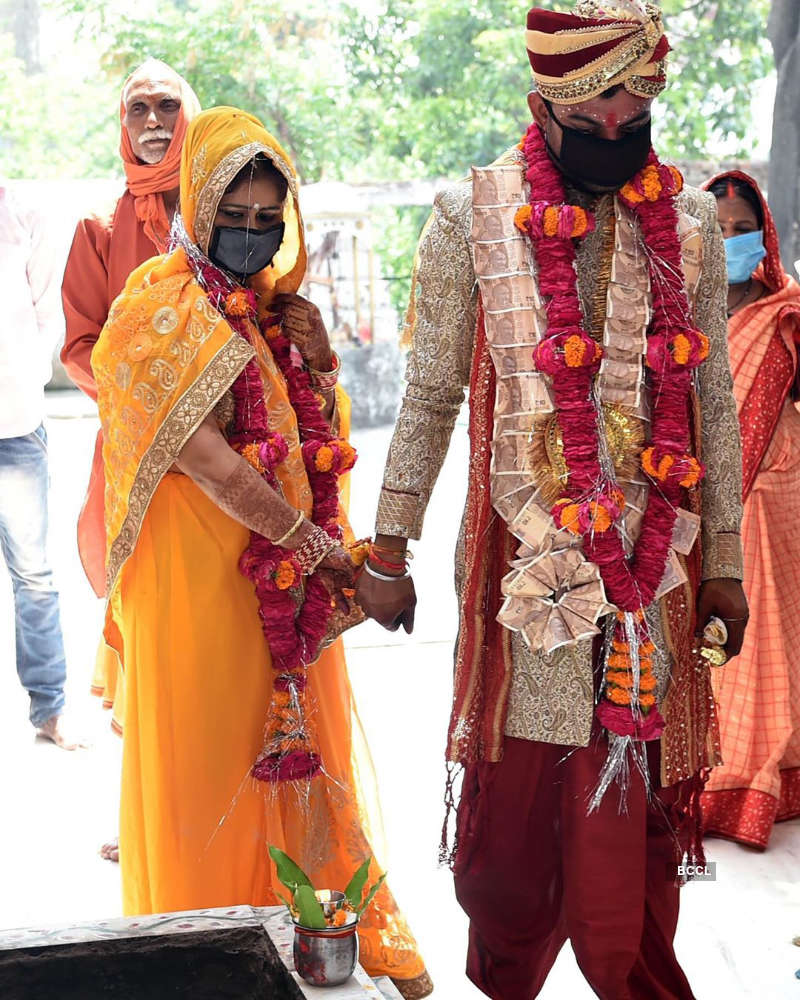 Lockdown weddings: Pictures of masked brides and grooms show that this is the new normal!
