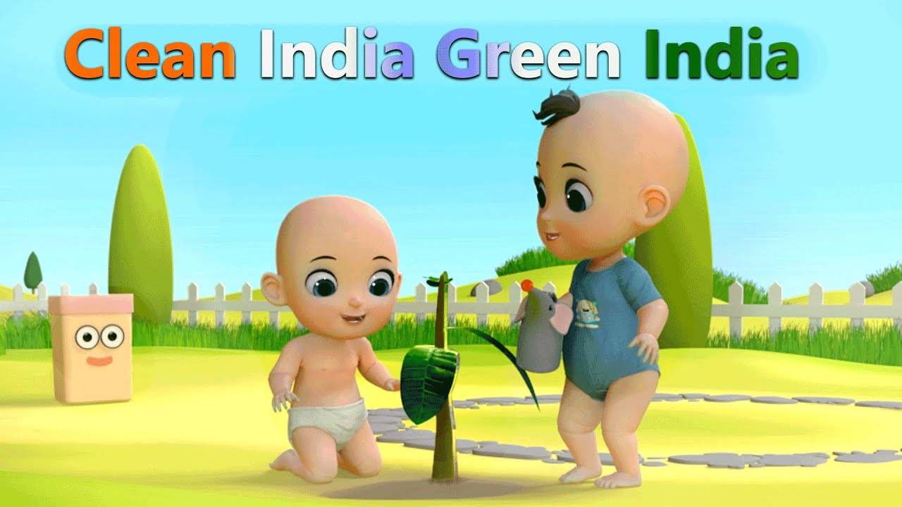 Learning Video For Kids 'Swachh Bharat Abhiyan' Green India Clean India.  Check out Children's Nursery Rhymes, Baby Songs, Fairy Tales In Hindi |  Entertainment - Times of India Videos