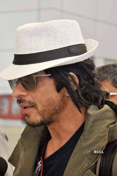 SRK spotted in new look