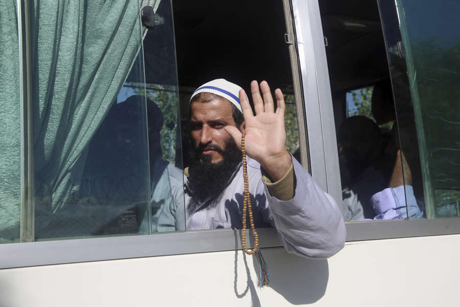 Pictures of Taliban prisoners freed by the Afghan Government