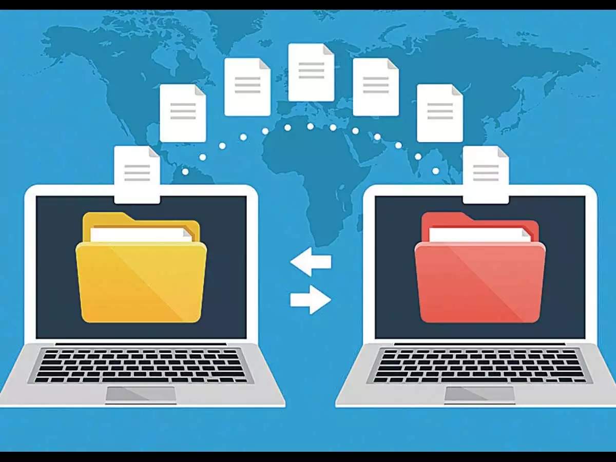 Компьютер обмен. Data transfer. File transfer. Передача файлов фото. Электронный документооборот флэт дизайн.