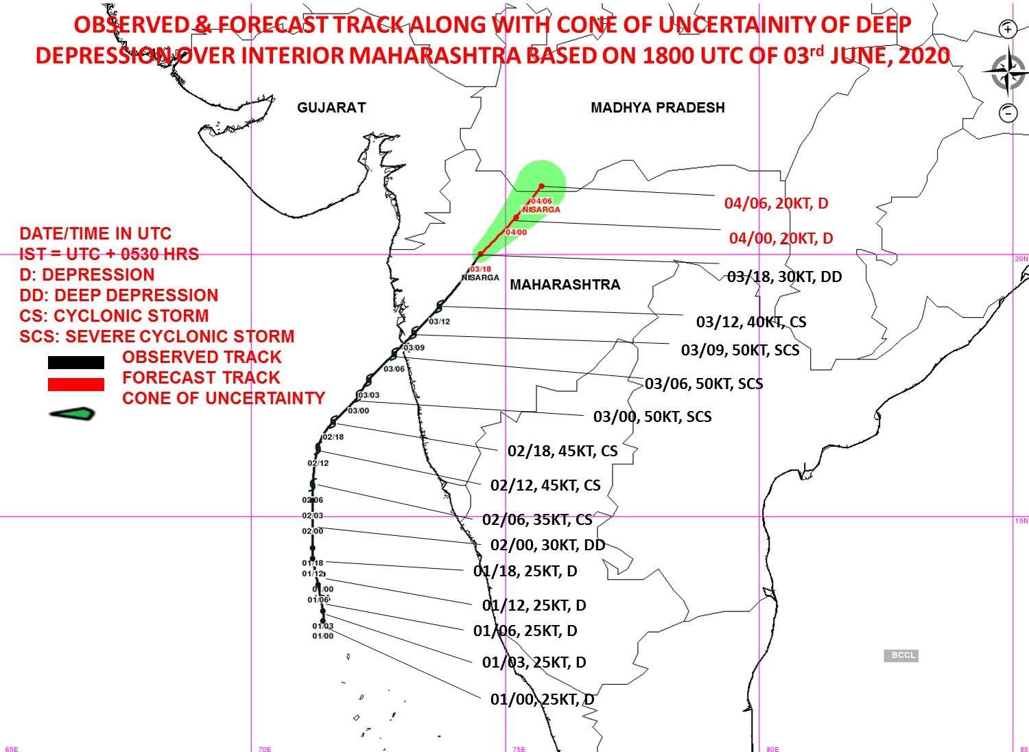 IMD shares satellite pictures of cyclone Nisarga