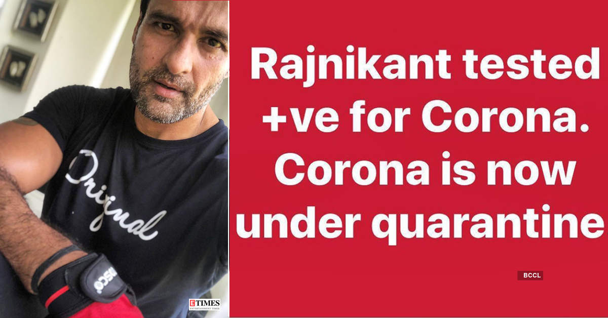 Rohit Roy gets brutally trolled for posting 'Rajinikanth tested positive for corona' on social media
