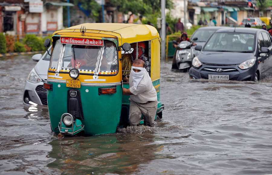 Ahmedabad: These Pictures Of Waterlogging Raise Questions Over Drainage ...