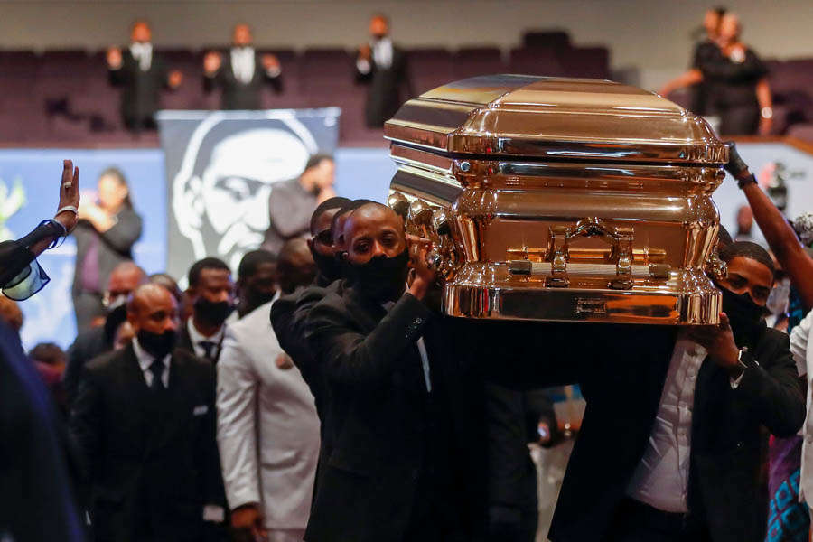 George Floyd's funeral: Thousands of mourners pay last respects in Houston