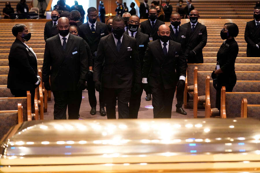 George Floyd's funeral: Thousands of mourners pay last respects in Houston