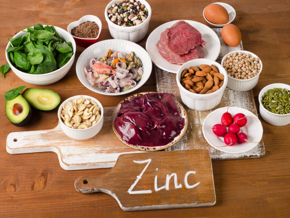 Vegetables and fruits that contain zinc