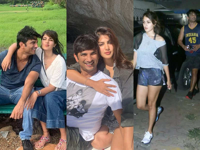 Sushant Singh Rajput Photos With rumoured Girlfriend Rhea Chakraborty:  Times when Sushant Singh Rajput and his rumoured GF Rhea Chakraborty were  spotted together