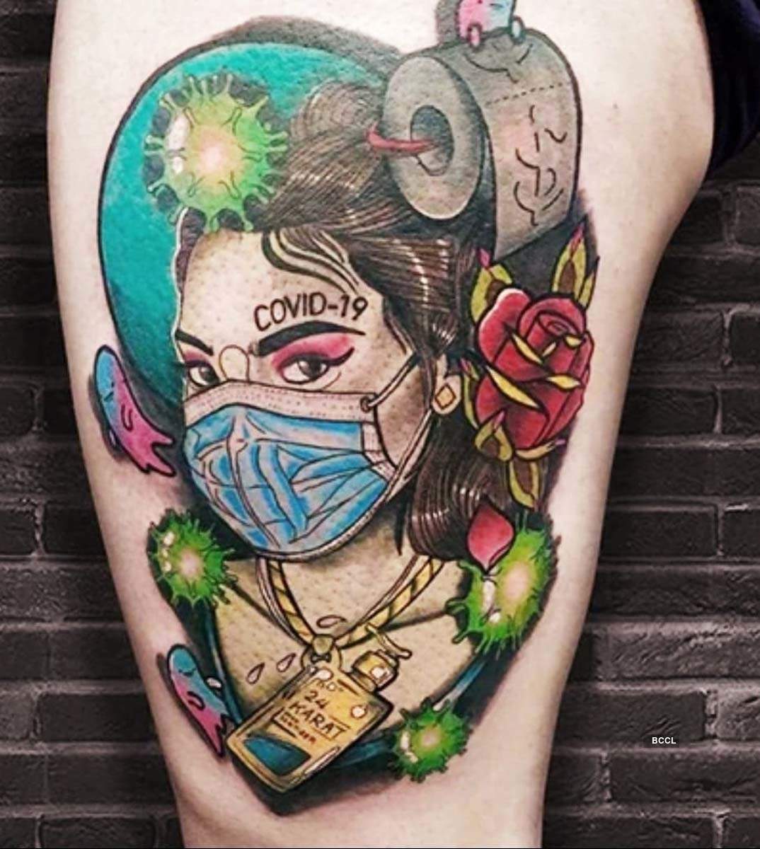 These fascinating tattoo designs inspired by Covid-19 will leave you baffled