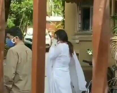 Ankita Lokhande visits Sushant Singh Rajput residence Photos