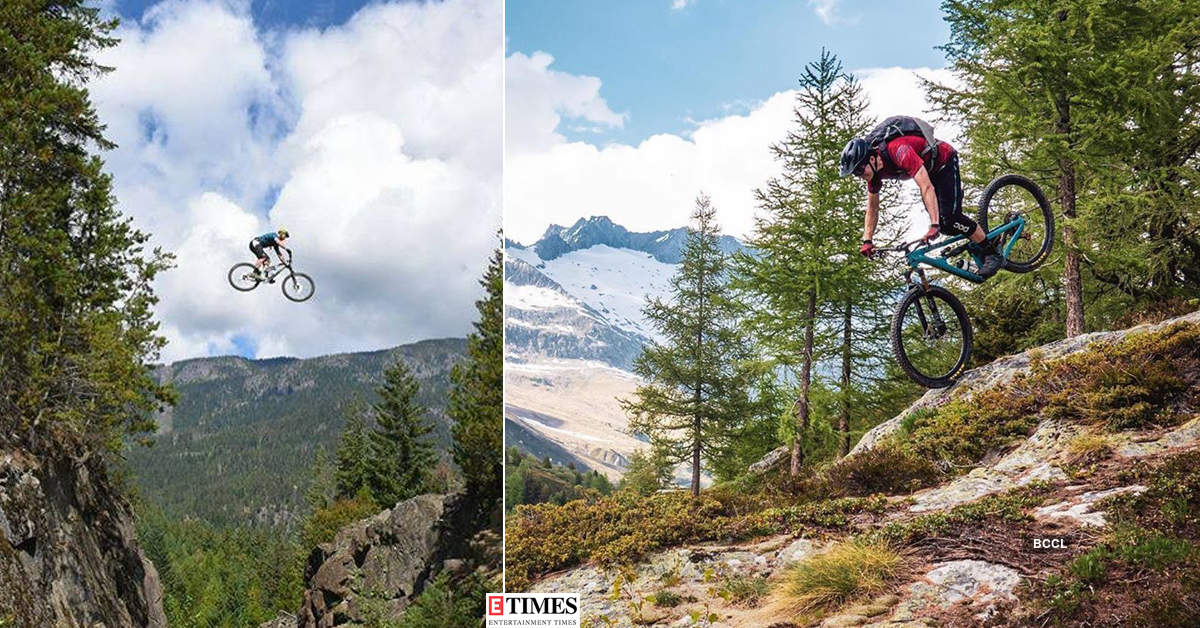 These breathtaking pictures of thrill-seeking mountain bikers will leave you awestruck