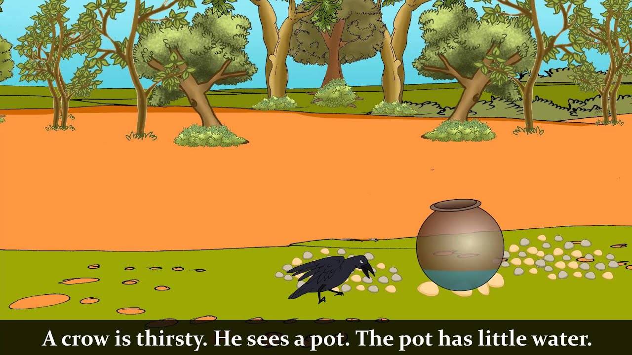 Watch Popular Children English Story 'The Thirsty Crow' for Kids ...
