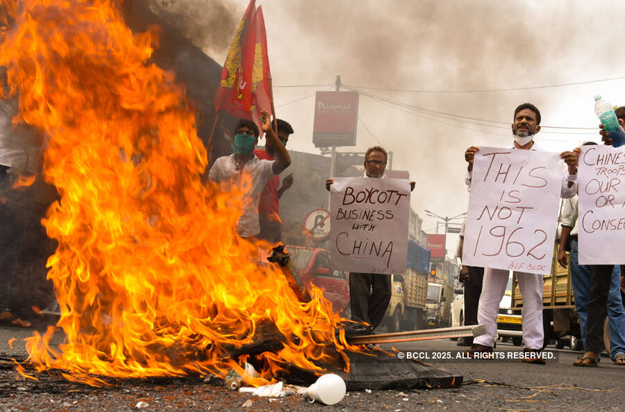 Anti-China protests erupt across India after violent face-off in Ladakh