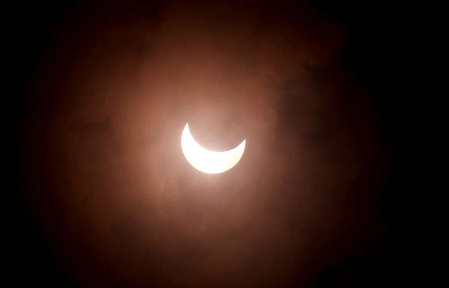 Spectacular pictures of 'ring of fire' solar eclipse from around the world