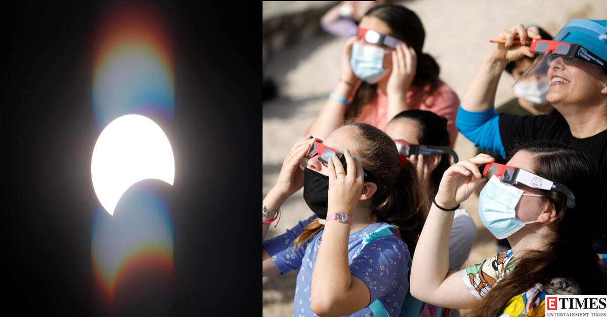 Spectacular pictures of 'ring of fire' solar eclipse from around the world