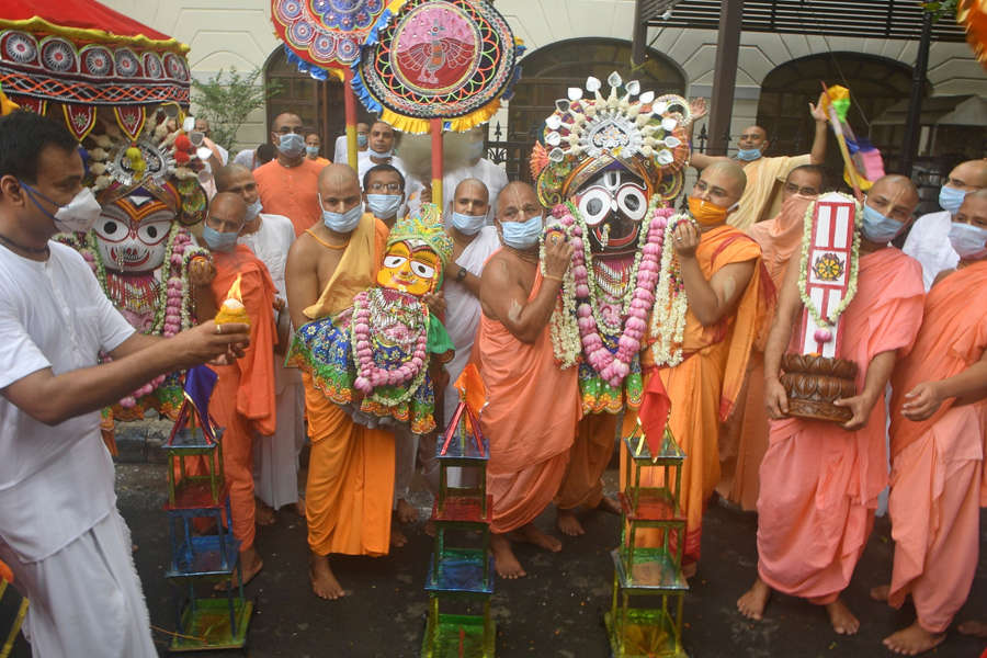 Lord Jagannath Rath Yatra taken out without sea of devotees