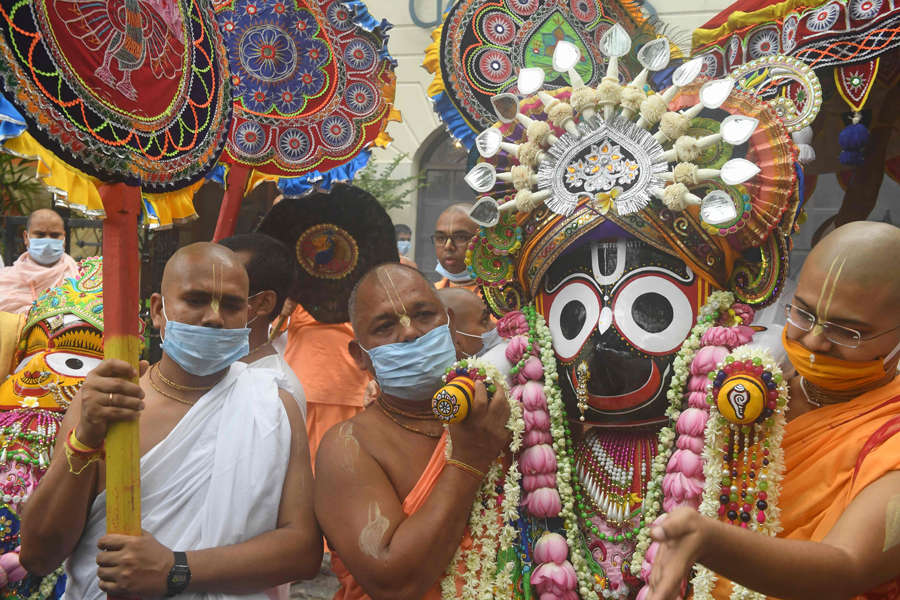 Lord Jagannath Rath Yatra taken out without sea of devotees