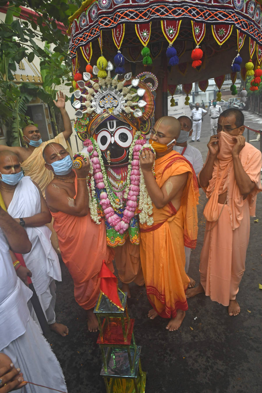 Lord Jagannath Rath Yatra taken out without sea of devotees