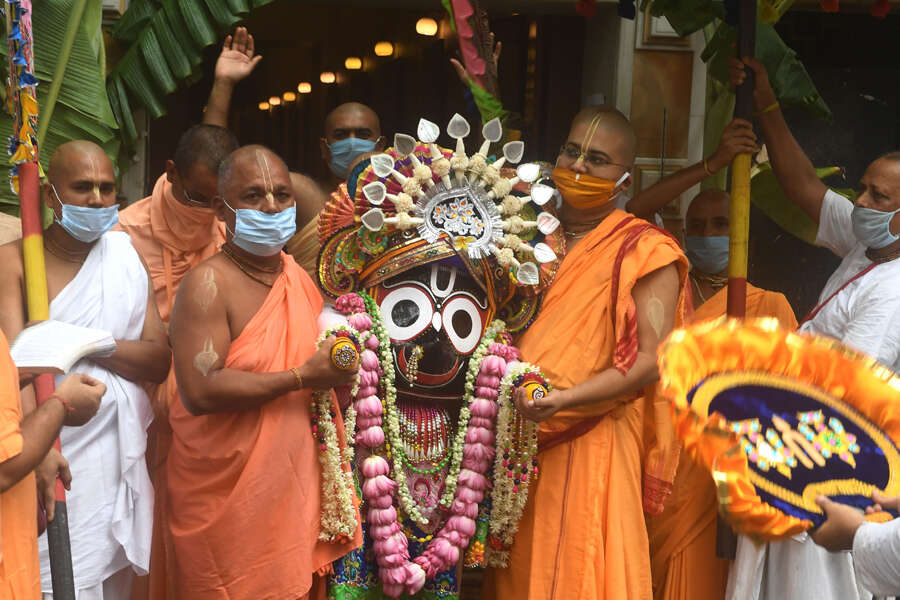 Lord Jagannath Rath Yatra taken out without sea of devotees