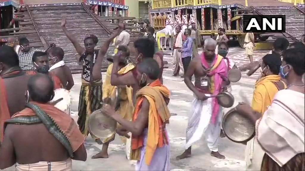 Lord Jagannath Rath Yatra taken out without sea of devotees