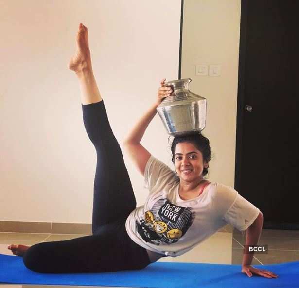 These pictures will reveal actress Lasya Nagraj's fitness mantra