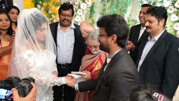 Vanitha Vijayakumar Wedding with Peter paul