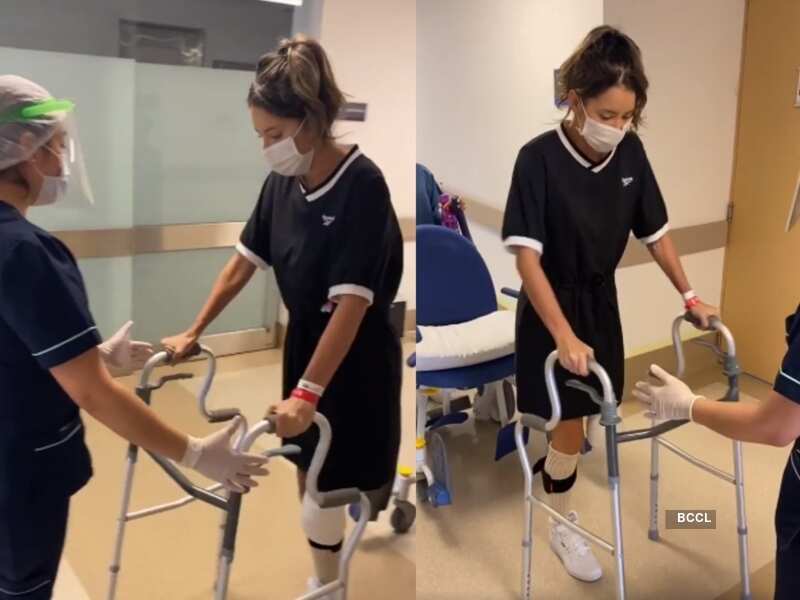 Former beauty queen walks again after left leg being amputated