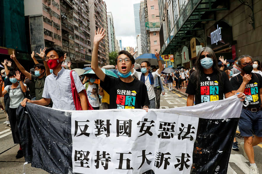40 pictures from Hong Kong protests over China security law