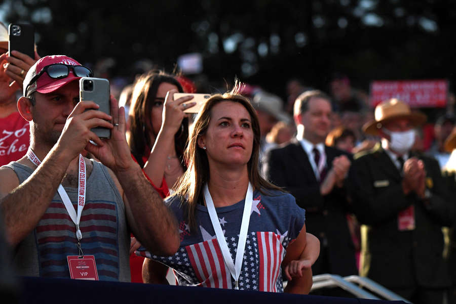 Donald Trump celebrates Independence Day amid protests