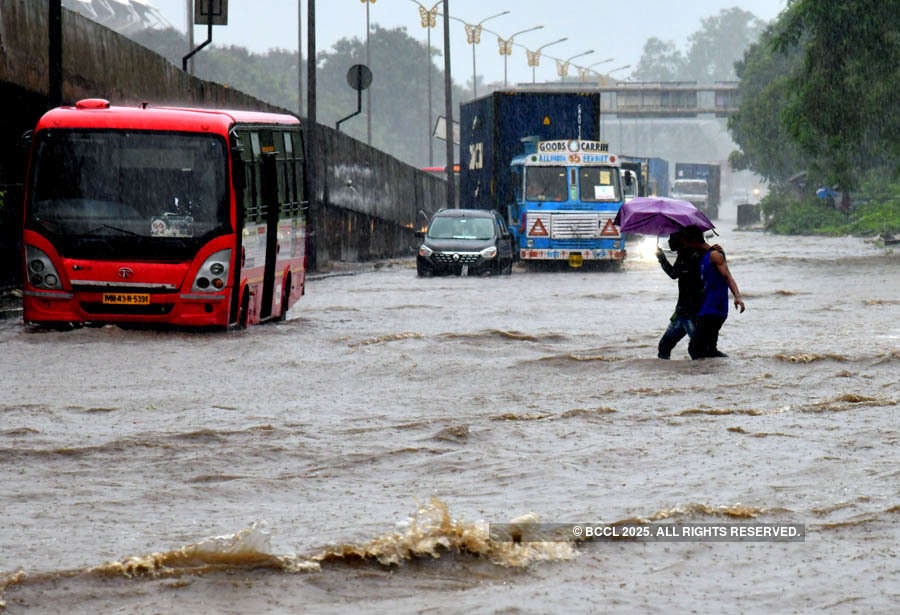 These pictures show how incessant rain disrupted normal life in Mumbai