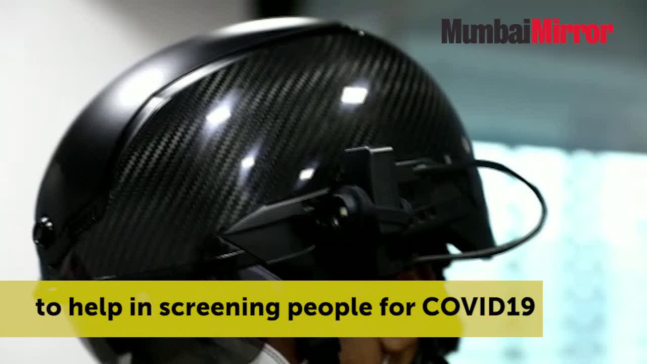 Mumbai: These smart helmets can screen 200 people for COVID-19 virus in a minute