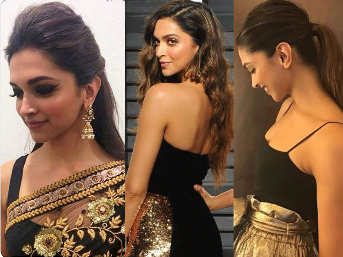 How To Wear Black And Gold Colour Combination Like Deepika Padukone | The  Times Of India