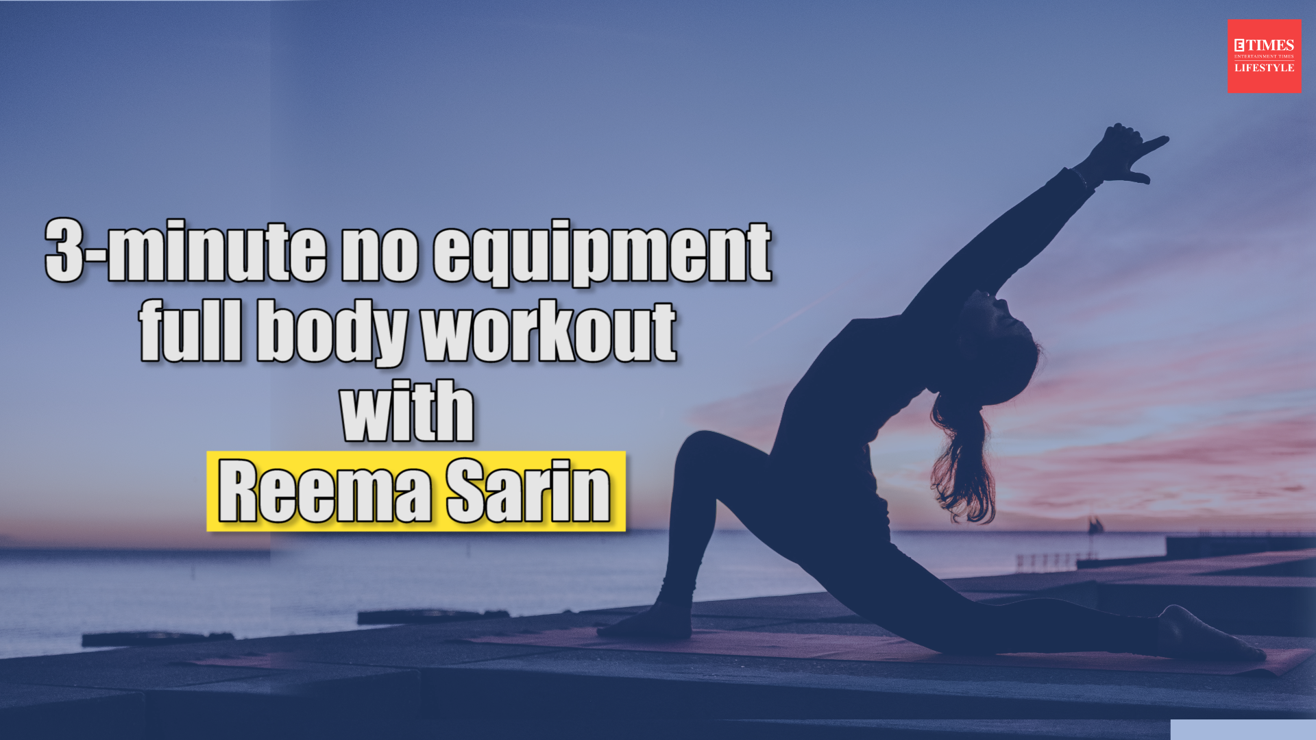 3-minute no equipment full body workout with Reema Sarin