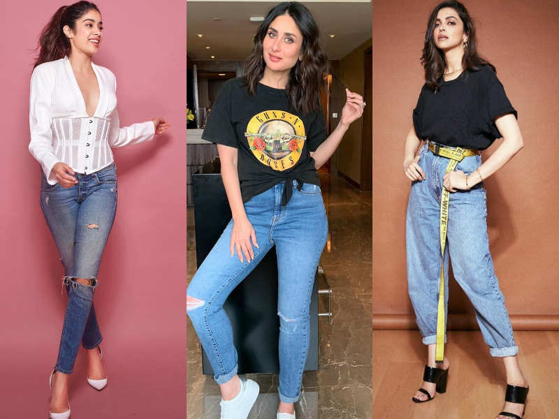 Deepika Padukone's sexy corset over shirt with jeans look at