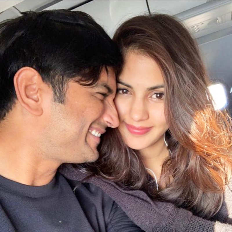 Rumoured GF Rhea Chakraborty shares happy pictures with Sushant Singh Rajput a month after his demise
