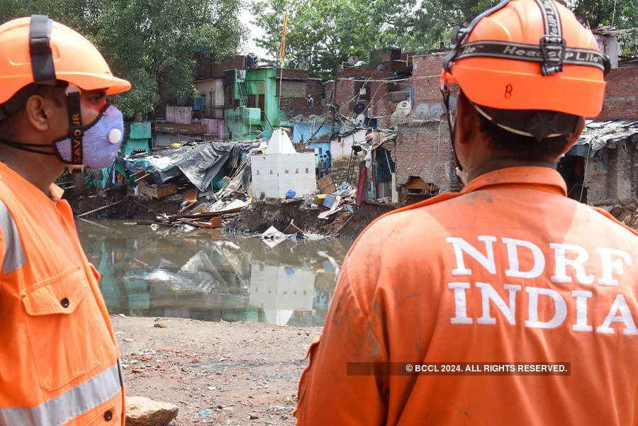 Four die, houses collapse in Delhi's first heavy monsoon rainfall