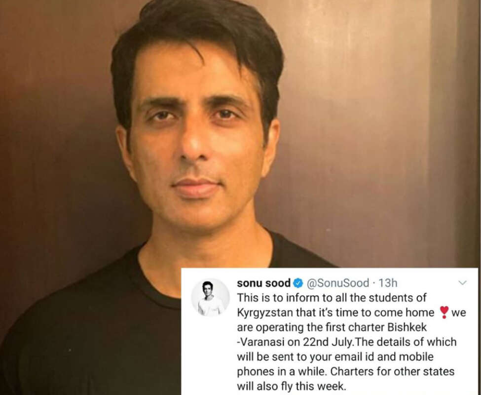 COVID-19: Sonu Sood wins hearts again, organizes charter flight for Indian students stranded in Kyrgyzstan
