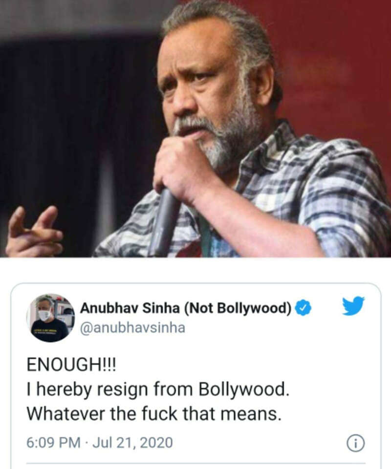 'Thappad' director Anubhav Sinha resigns from Bollywood; declares his decision on social media