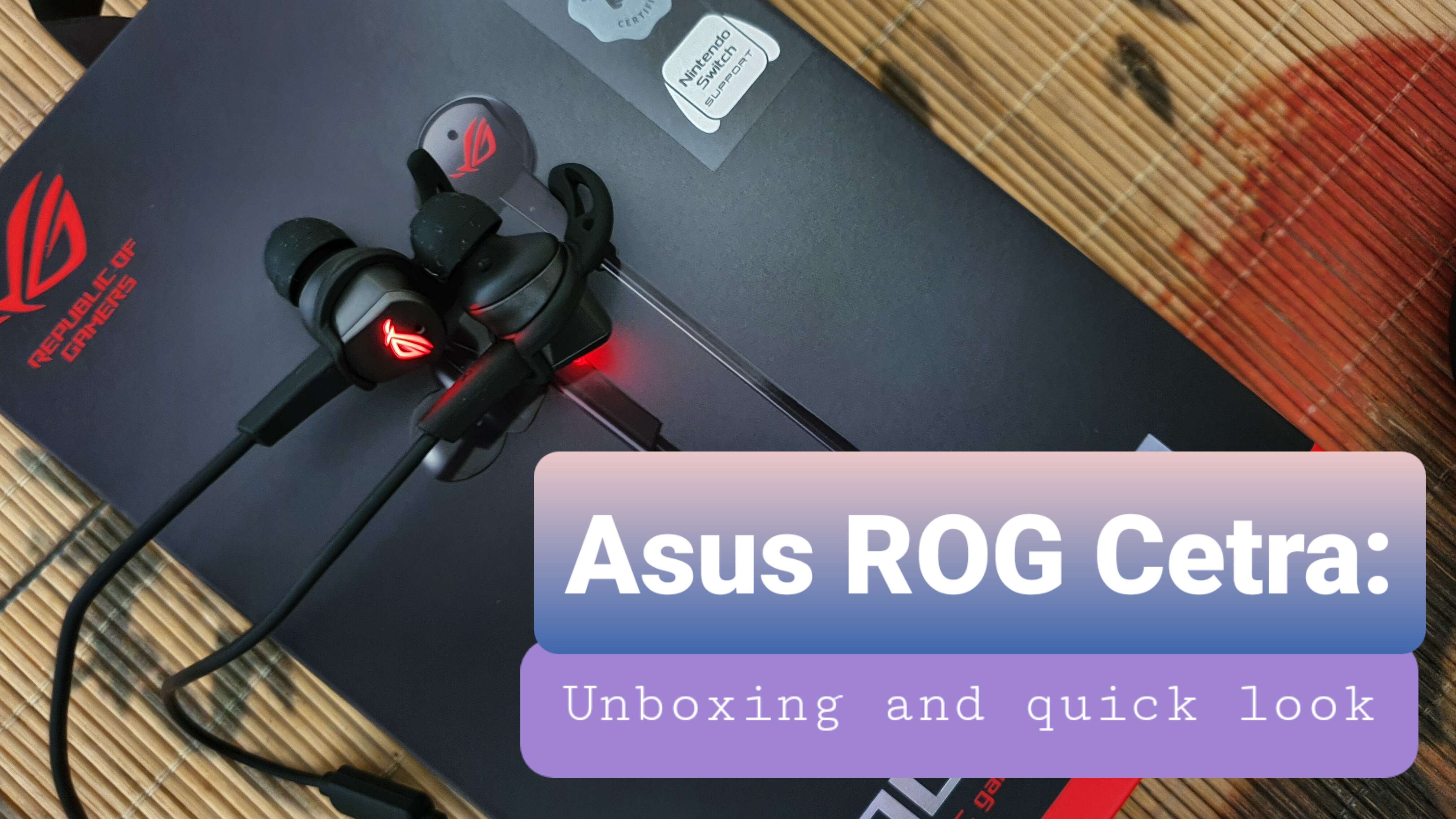 asus rog cetra earbuds