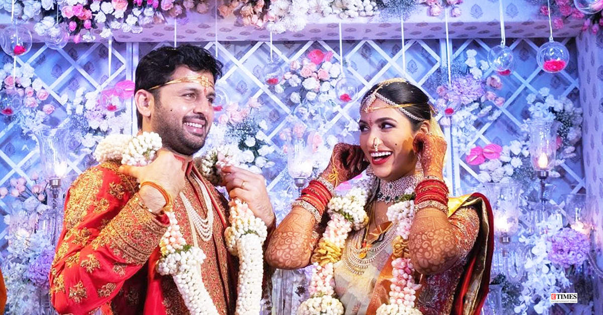 New pictures from Telugu actor Nithiin and girlfriend Shalini's private wedding ceremony