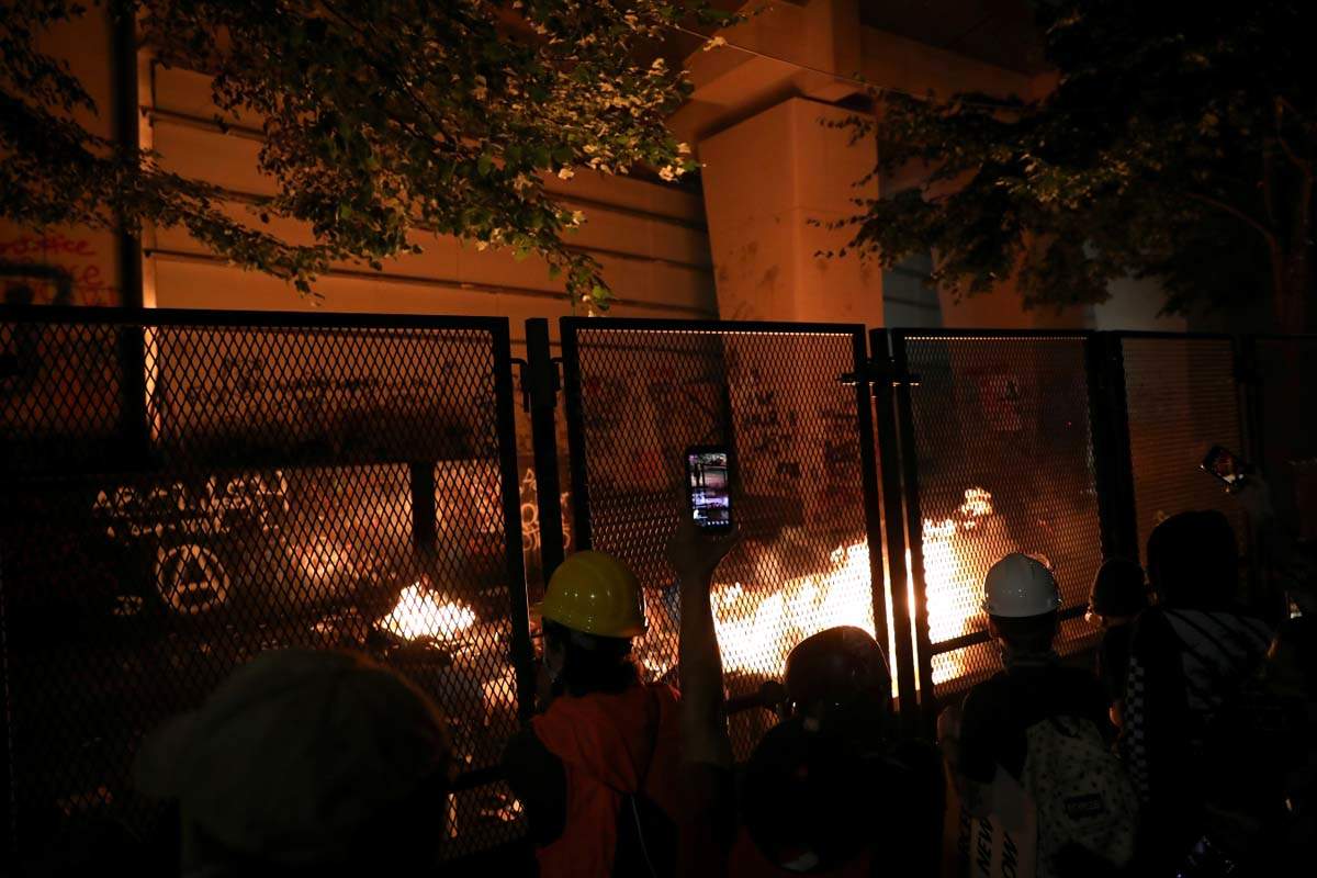 Shocking visuals from the Portland protests are reminiscent of a warzone