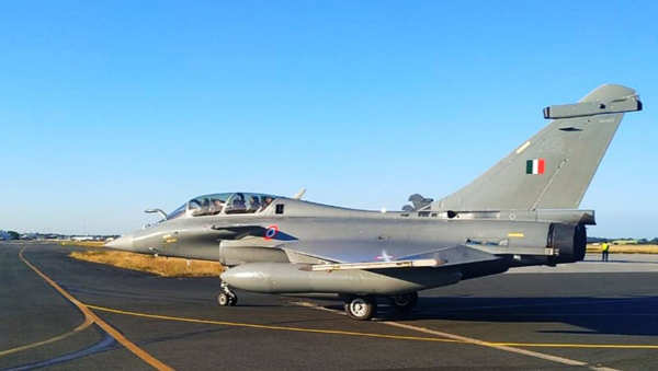 Five Rafale jets touchdown Indian soil at Ambala air base